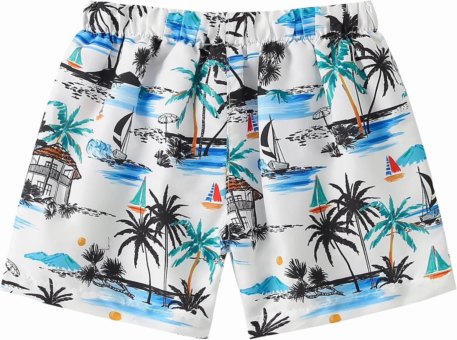 Boys Swim Trunks Toddler Broad Swim Shorts Quick Dry Kids Bathing Suit Boy Swimsuit Set with Pockets