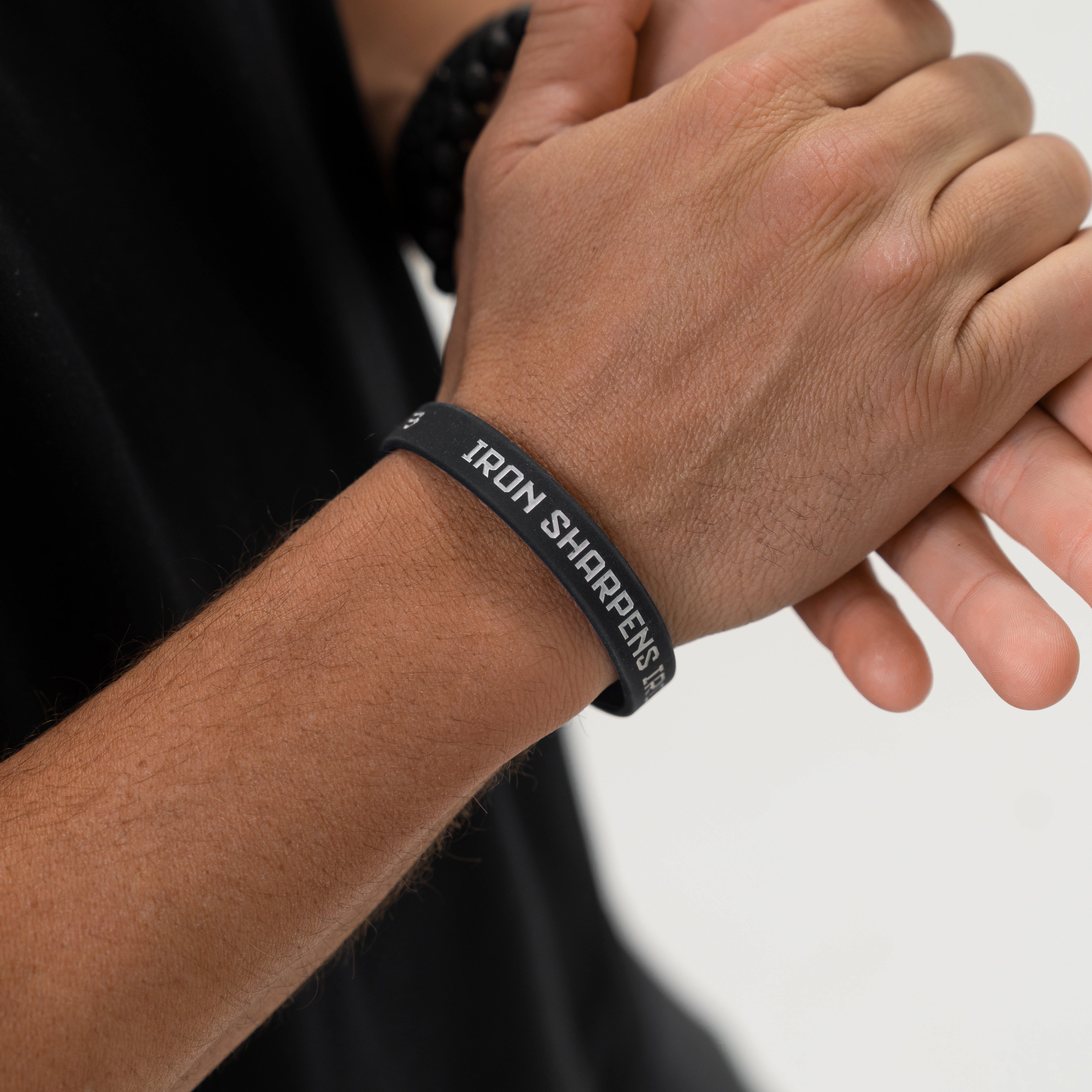 Bracelet - Iron Sharpens Iron - Black