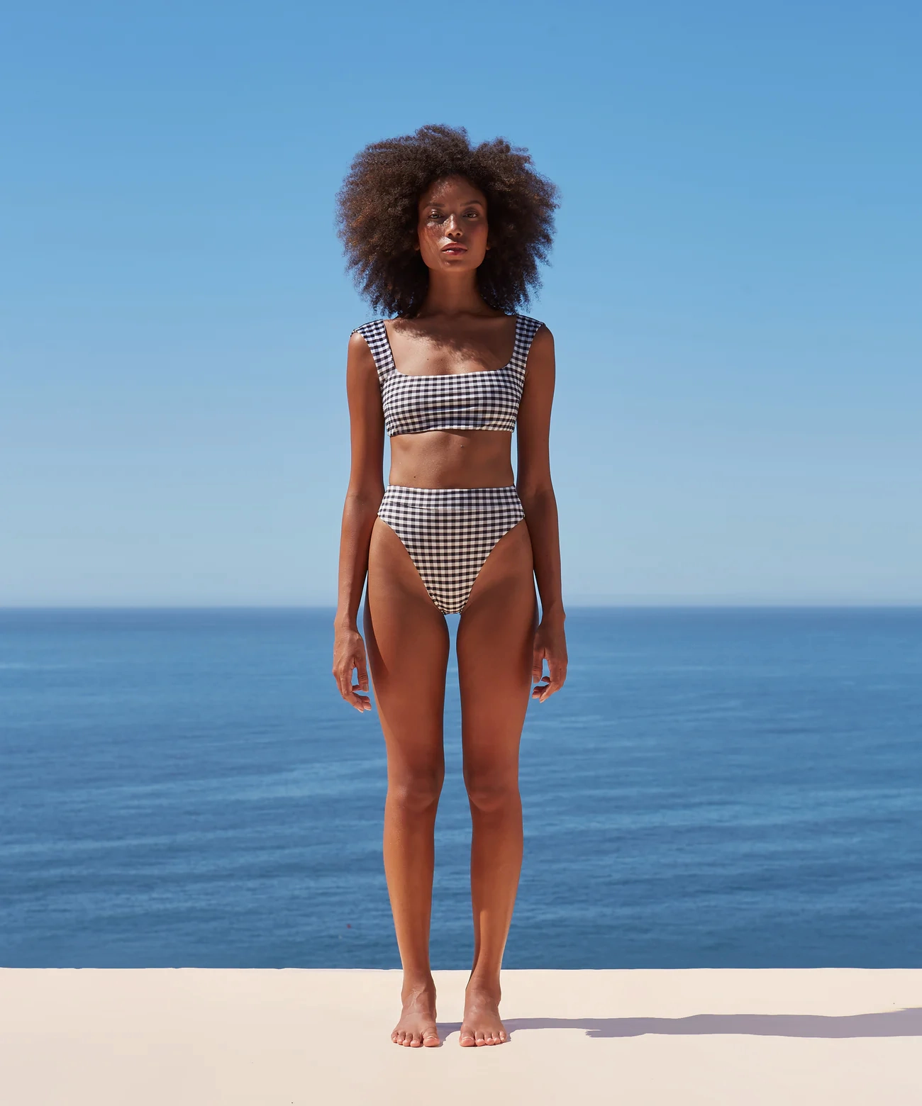 Brigitte Bikini Top in Vichy