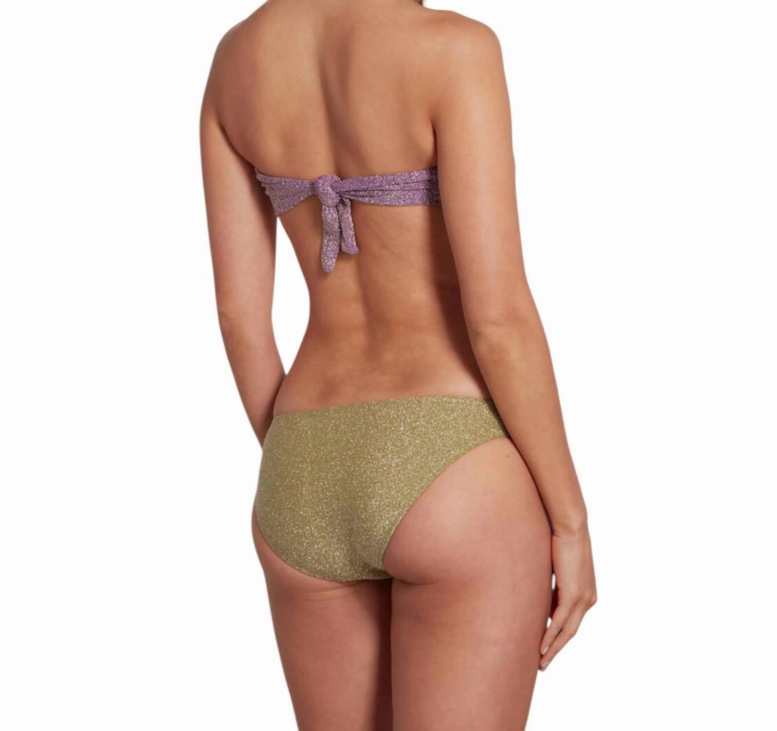 Brigitte Underwire Bikini Top With Removable Straps Lurex In Lilac