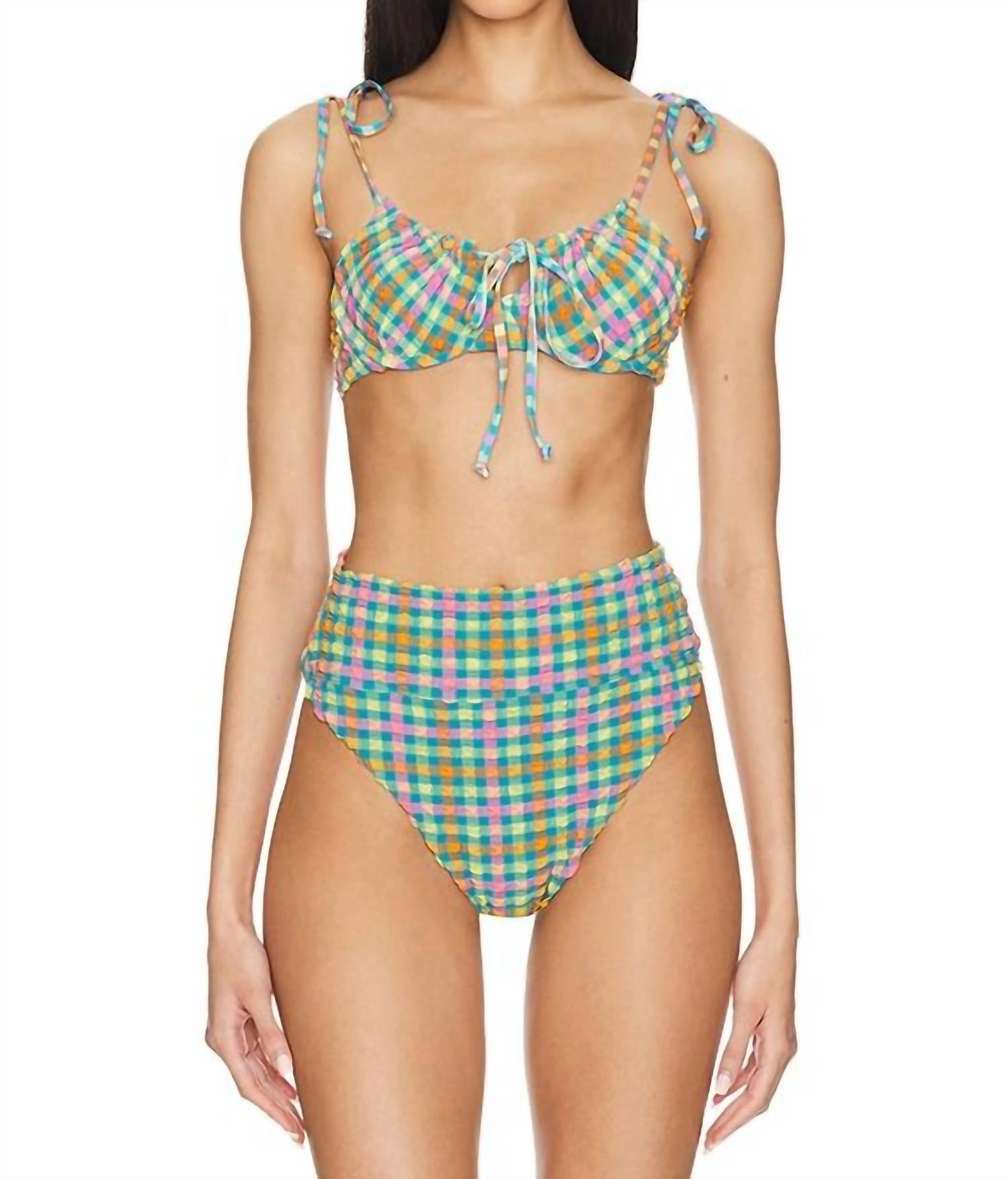 Caitlin Top In Sunny Side Gingham