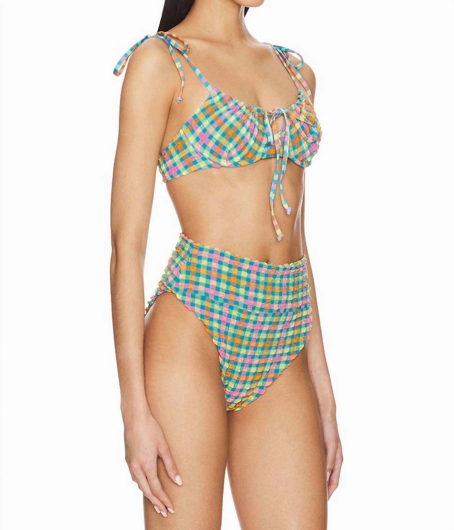 Caitlin Top In Sunny Side Gingham