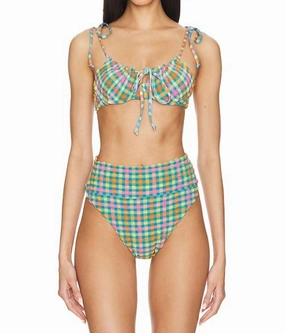 Caitlin Top In Sunny Side Gingham