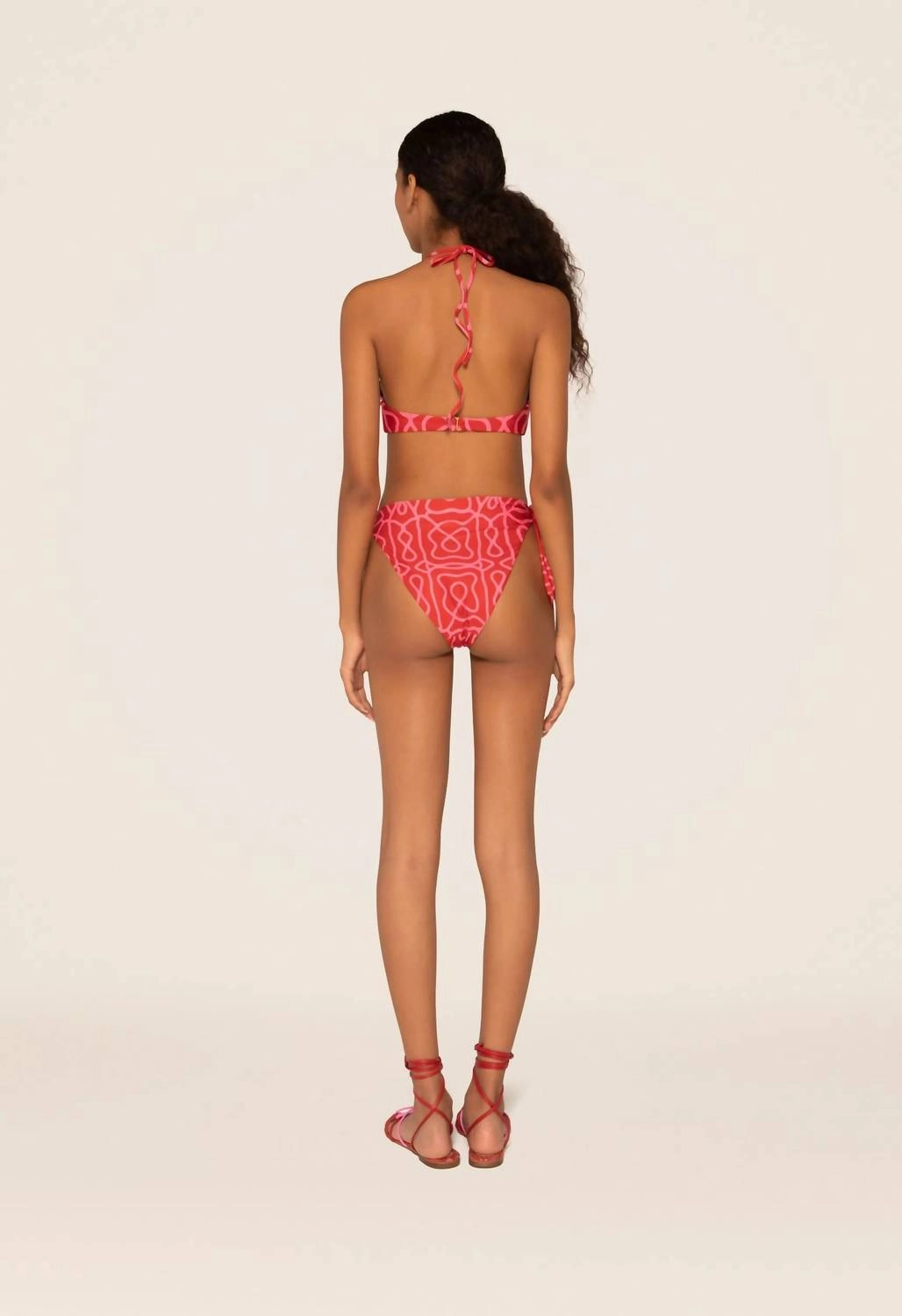 Candela Ipanema Escarlata Bikini Top In Red-Pink