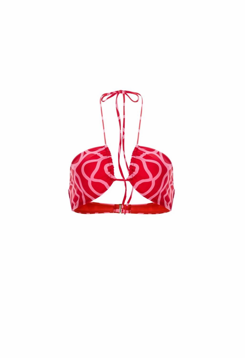 Candela Ipanema Escarlata Bikini Top In Red-Pink