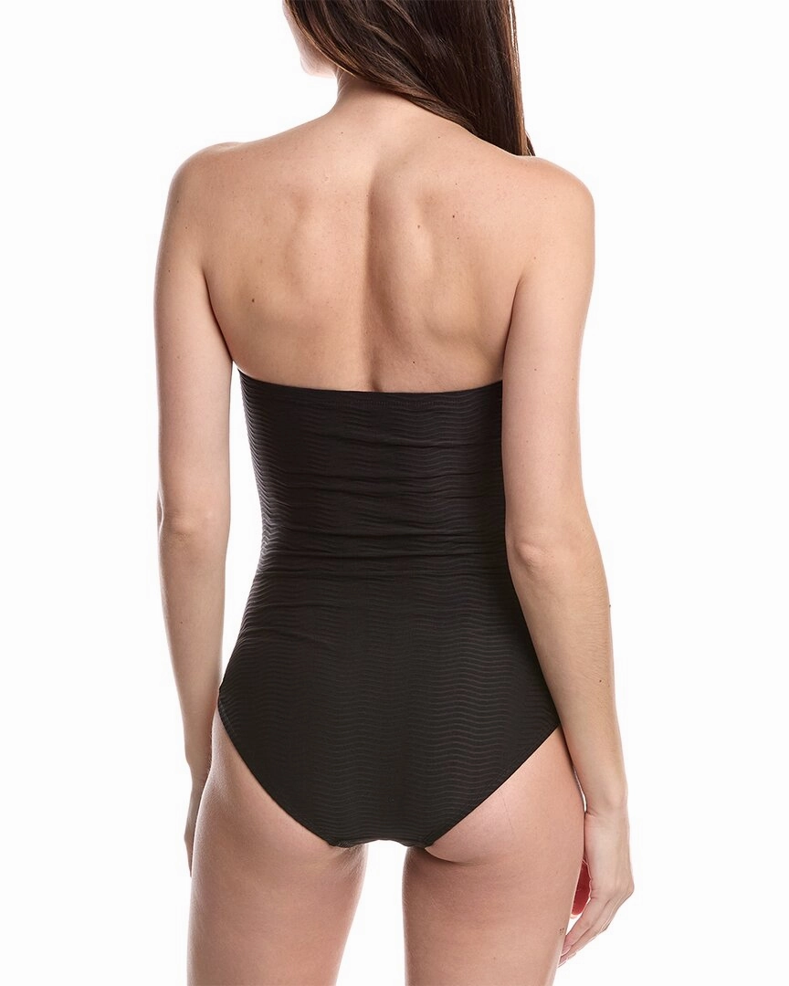 Carmen Marc Valvo Bandeau One-Piece
