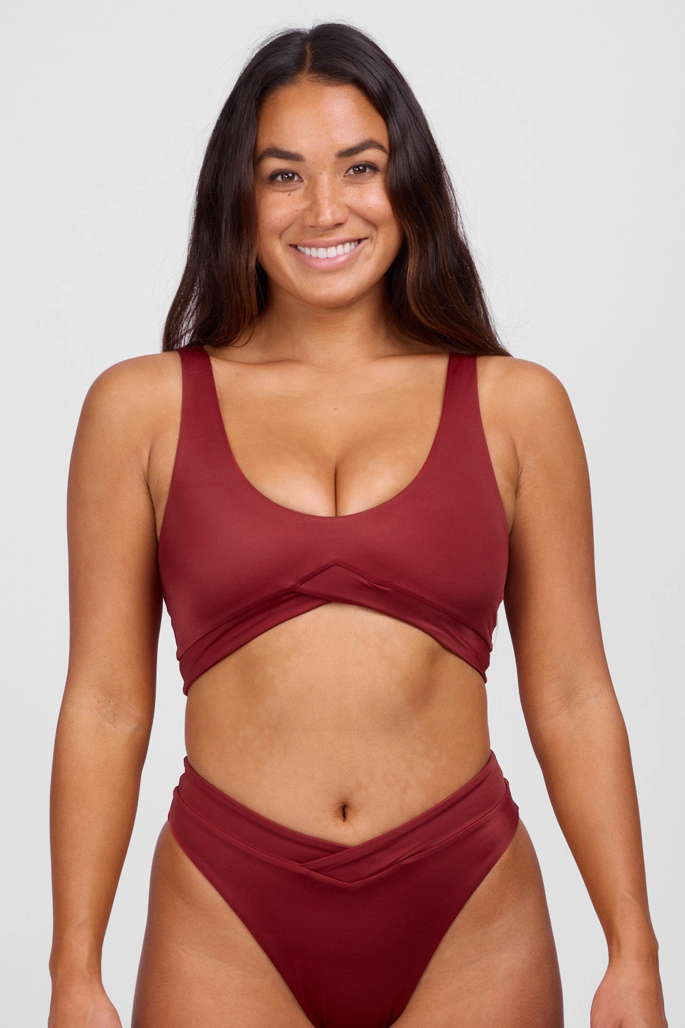 Cayla Bikini Top -  Garnet