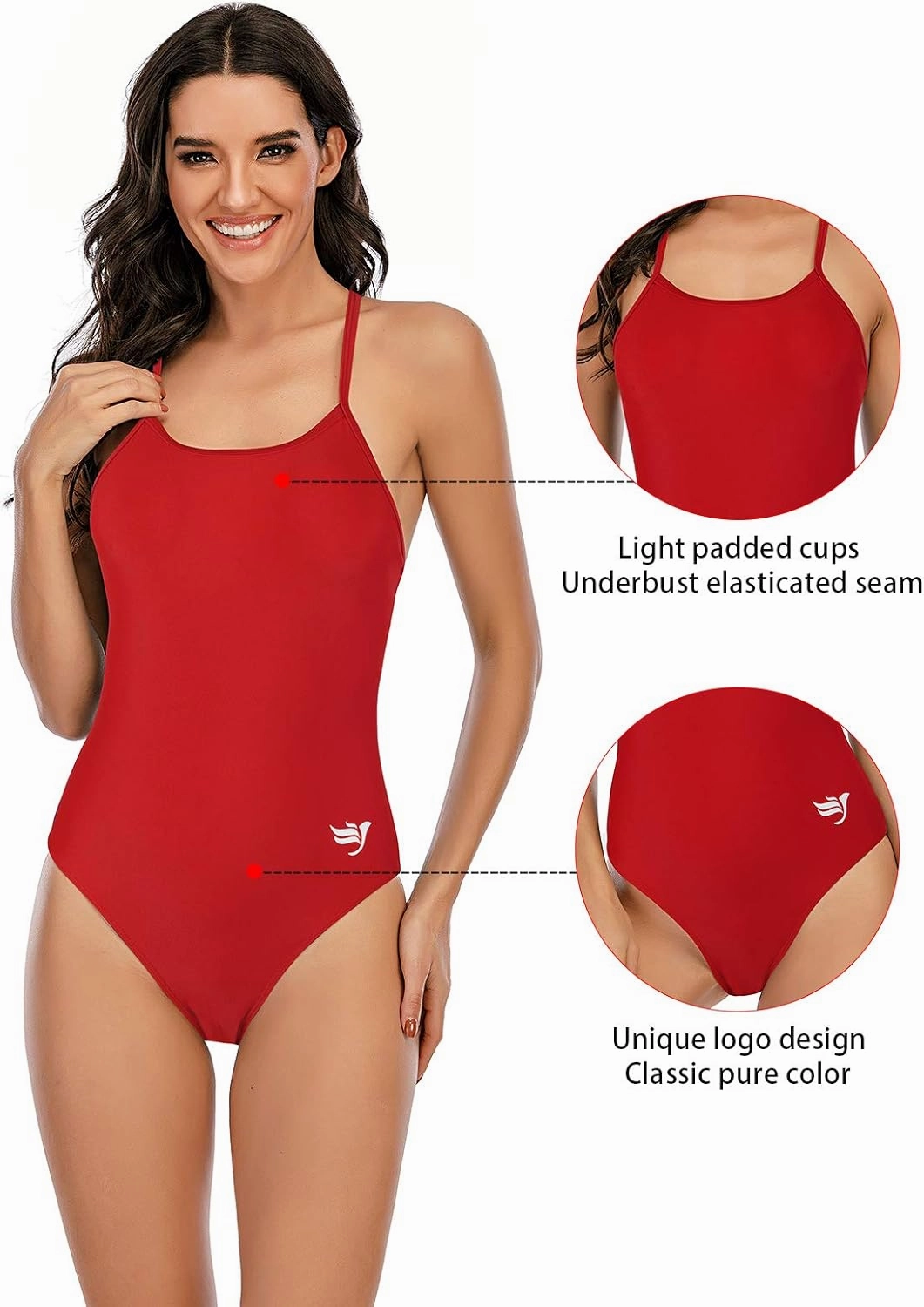 Century Star One Piece Bathing Suit for Women Bathing Suits for Teens Womens one Piece Swimsuits Juniors Swimsuits for Teen