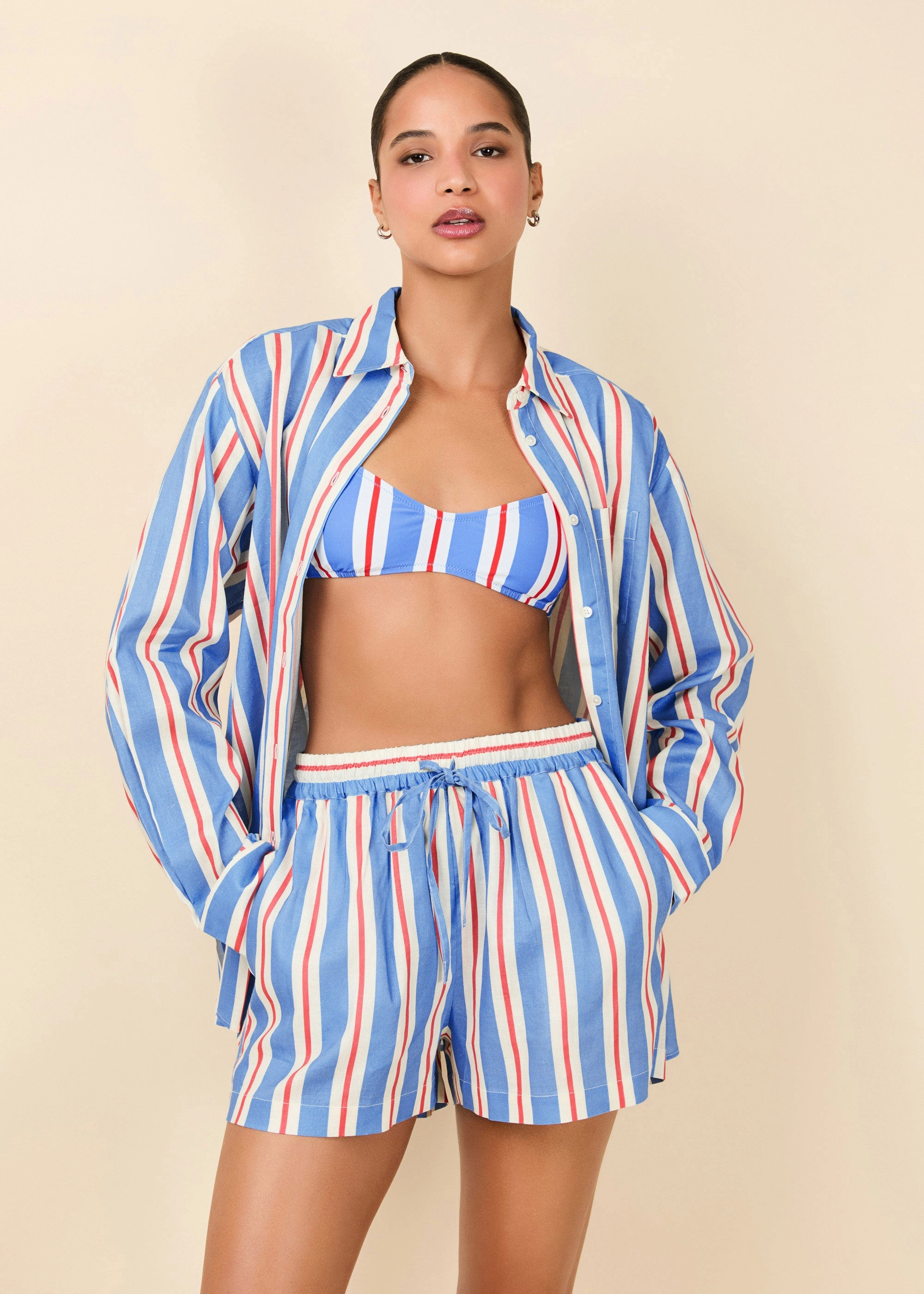 Charlie Short Americana Stripe
