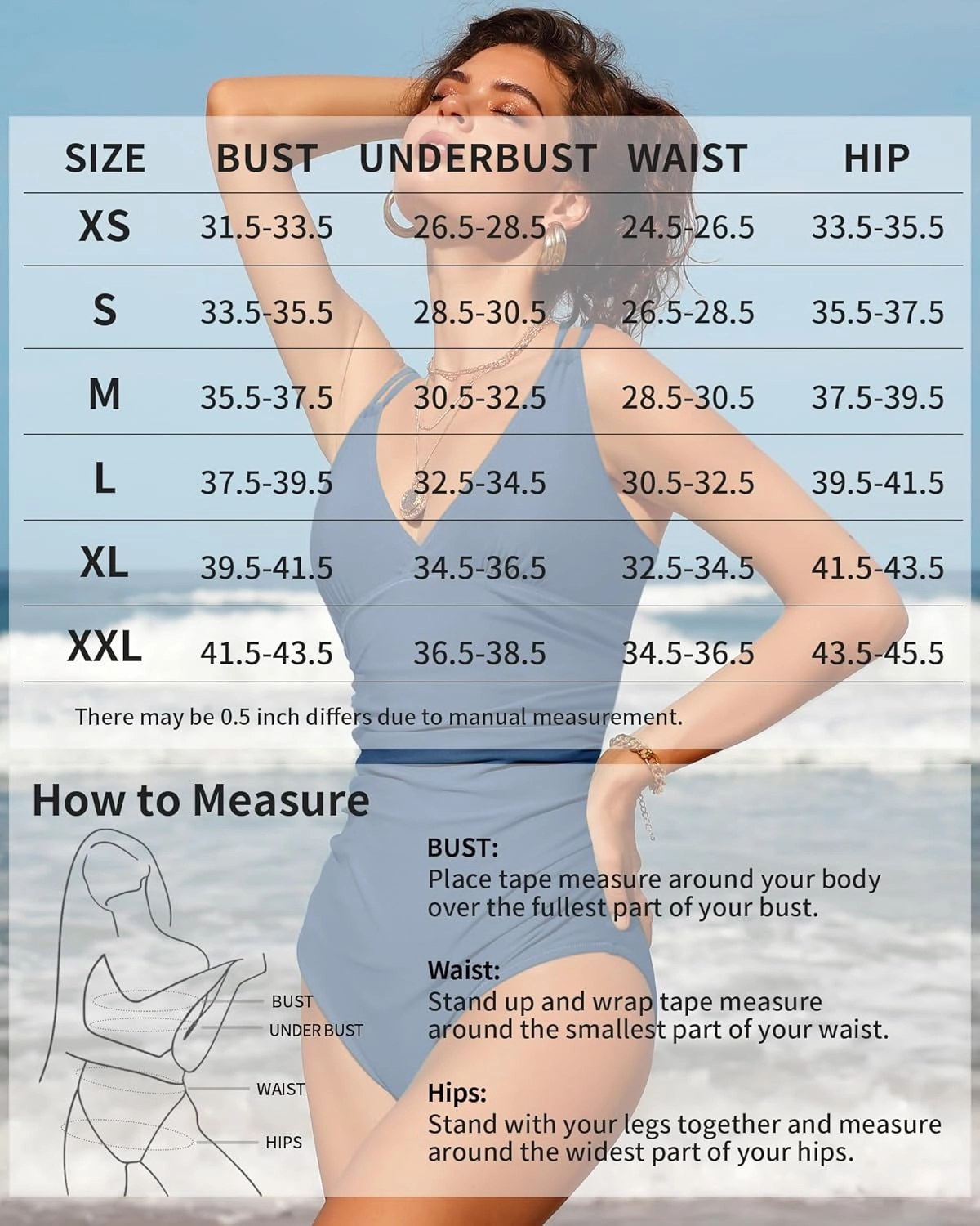 Charmo Tummy Control One Piece Swimsuits for Women Ruched Bathing Suits Strappy V Neck Monokini
