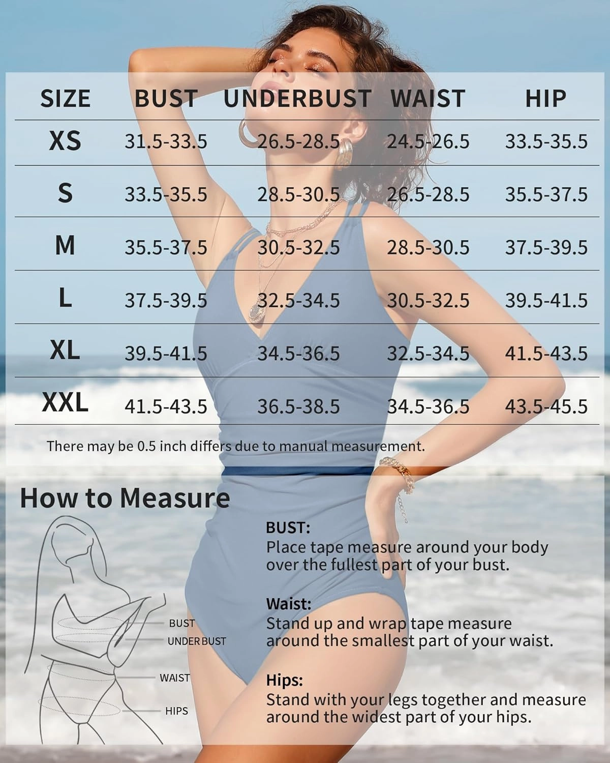 Charmo Tummy Control One Piece Swimsuits for Women Ruched Bathing Suits Strappy V Neck Monokini