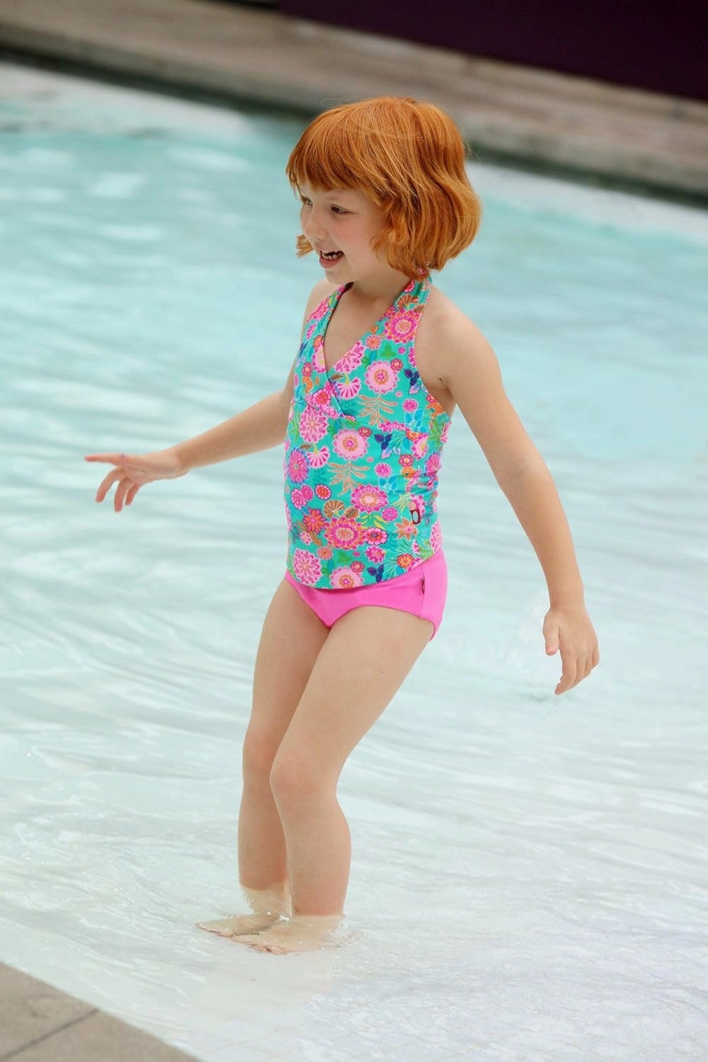 City Threads Girls Swim Brief Bottom UPF 50  Bathing Suit Soft Comfortable Durable Made in USA
