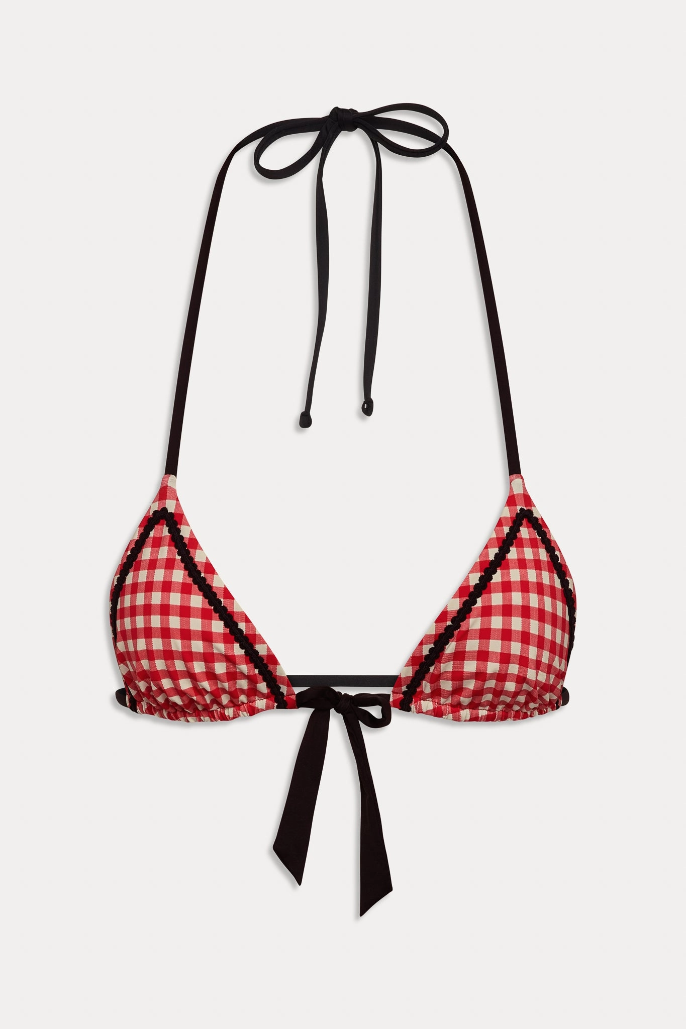 Coastal Micro Triangle Bikini Top - Cherry Picnic