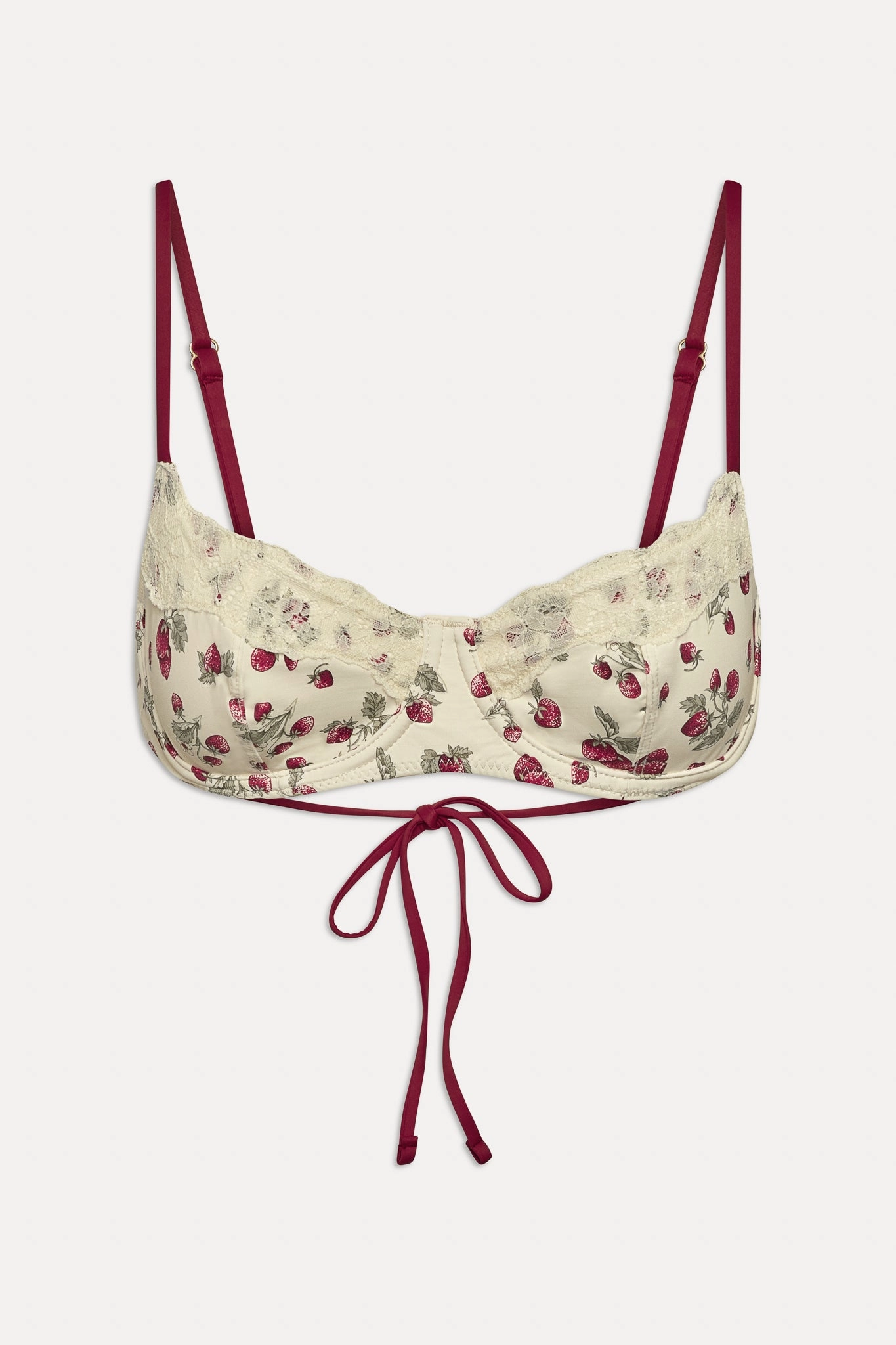 Cola Underwire Bikini Top - Strawberry Field