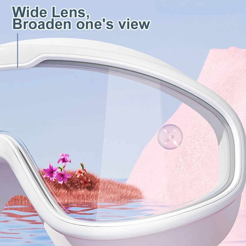 Continuity Goggles,High-Definition Large Frame Waterproof and Anti-Fog Swimming Goggles for Adult 