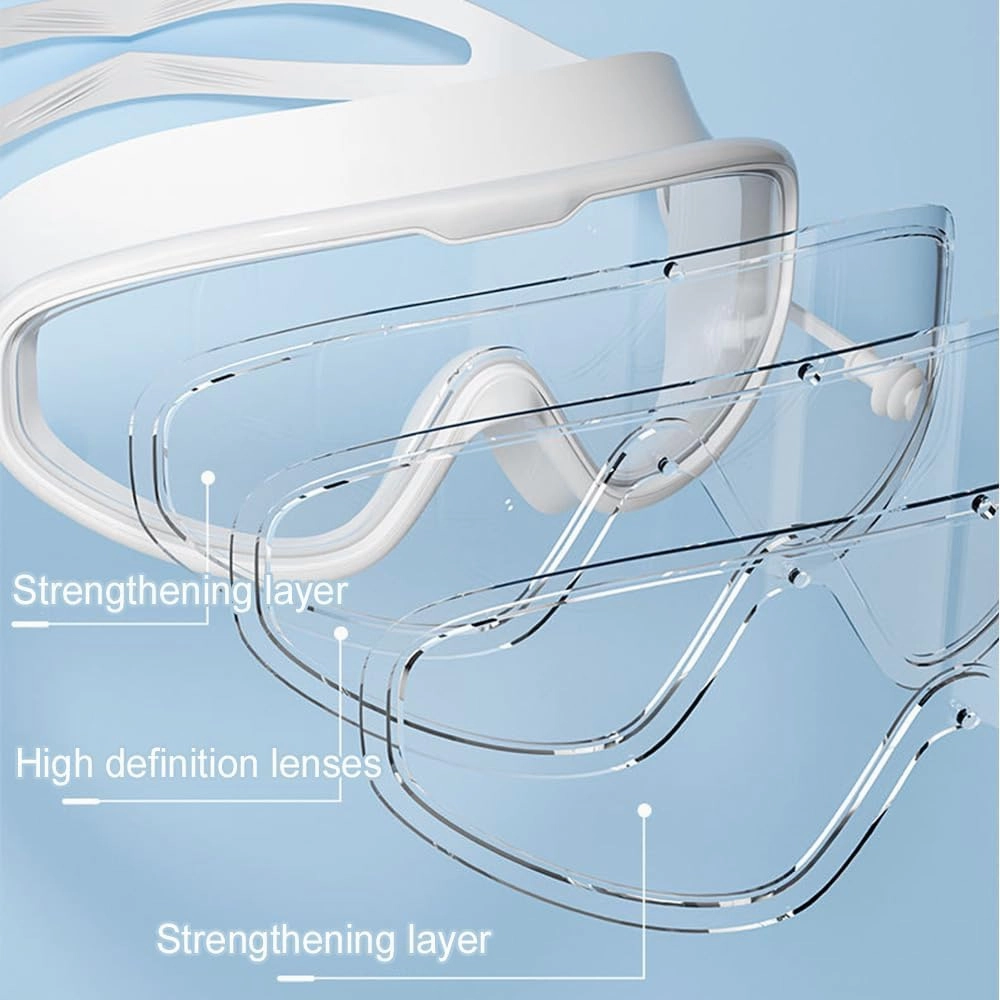 Continuity Goggles,High-Definition Large Frame Waterproof and Anti-Fog Swimming Goggles for Adult 