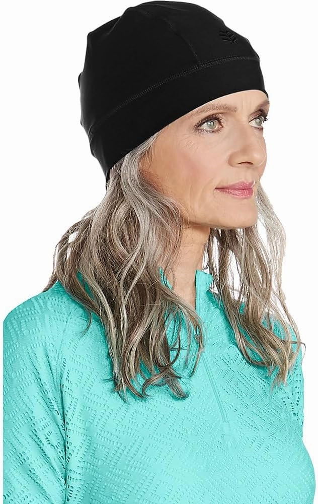 Coolibar UPF 50  Unisex Aqua Sun Skully Cap - Sun Protective