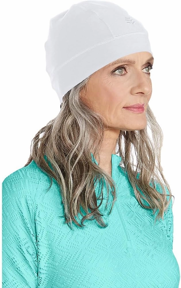 Coolibar UPF 50  Unisex Aqua Sun Skully Cap - Sun Protective
