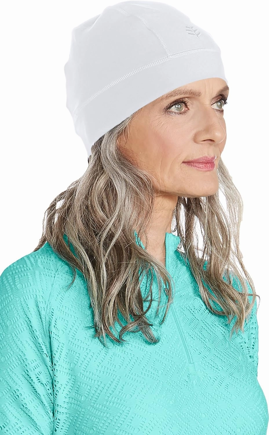 Coolibar UPF 50  Unisex Aqua Sun Skully Cap - Sun Protective