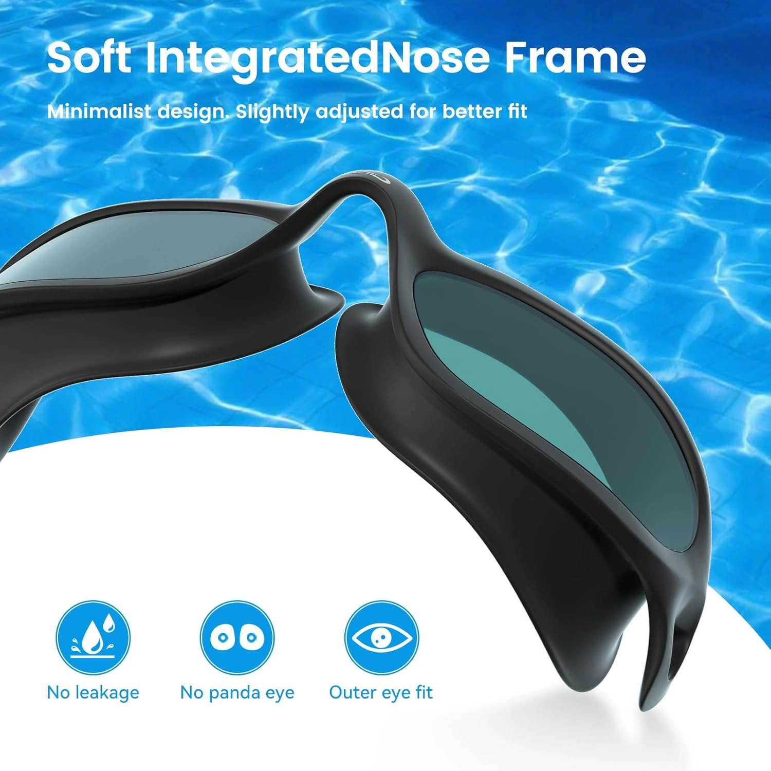 COPOZZ Swim Cap Women Adult,Silicone Waterproof Comfortable Swim Cap for Long and Short Hair
