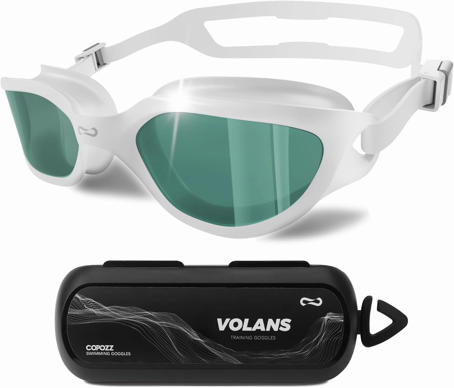 COPOZZ Swimming Goggles,Adult Swim Goggles for Men And Women,Anti-Fog No Leakage UV Protection for Swim Goggles Adult Women