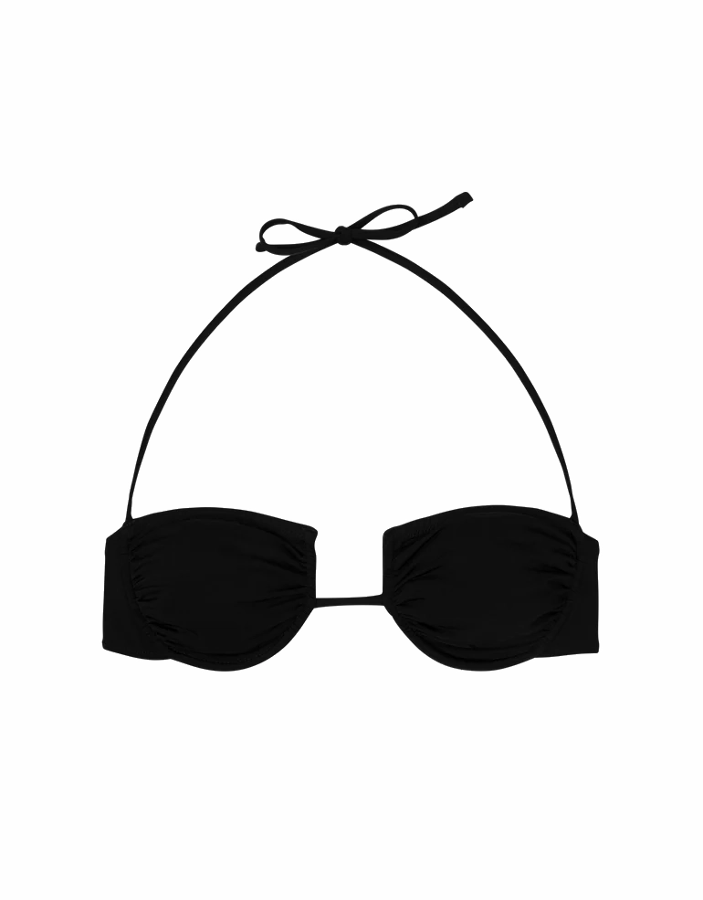 Coquillage Bikini Top Jet Black