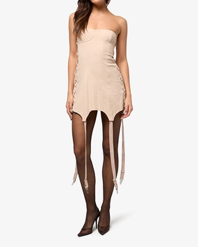 Corset Garter Mini Dress
