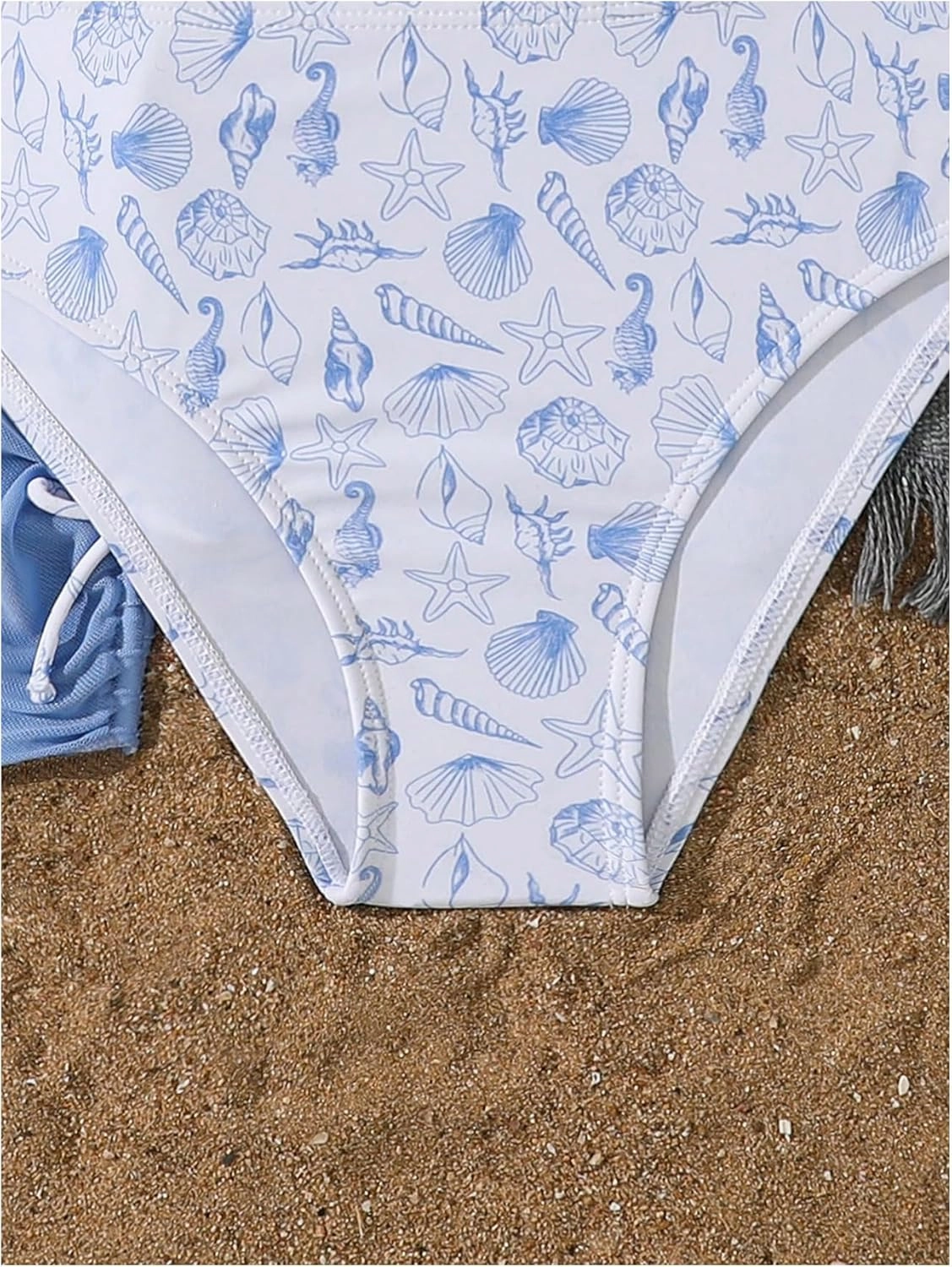 COZYEASE Girls' 3 Piece Set Floral Print Bikini Swimsuit with Drawstring Beach Skirt Cute Ruched Bathing Suit