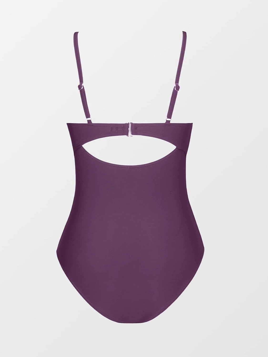 CUPSHE One Piece Swimsuit for Women Bathing Suits Twist Front Cutout Adjustable Straps Ruched Swimwear
