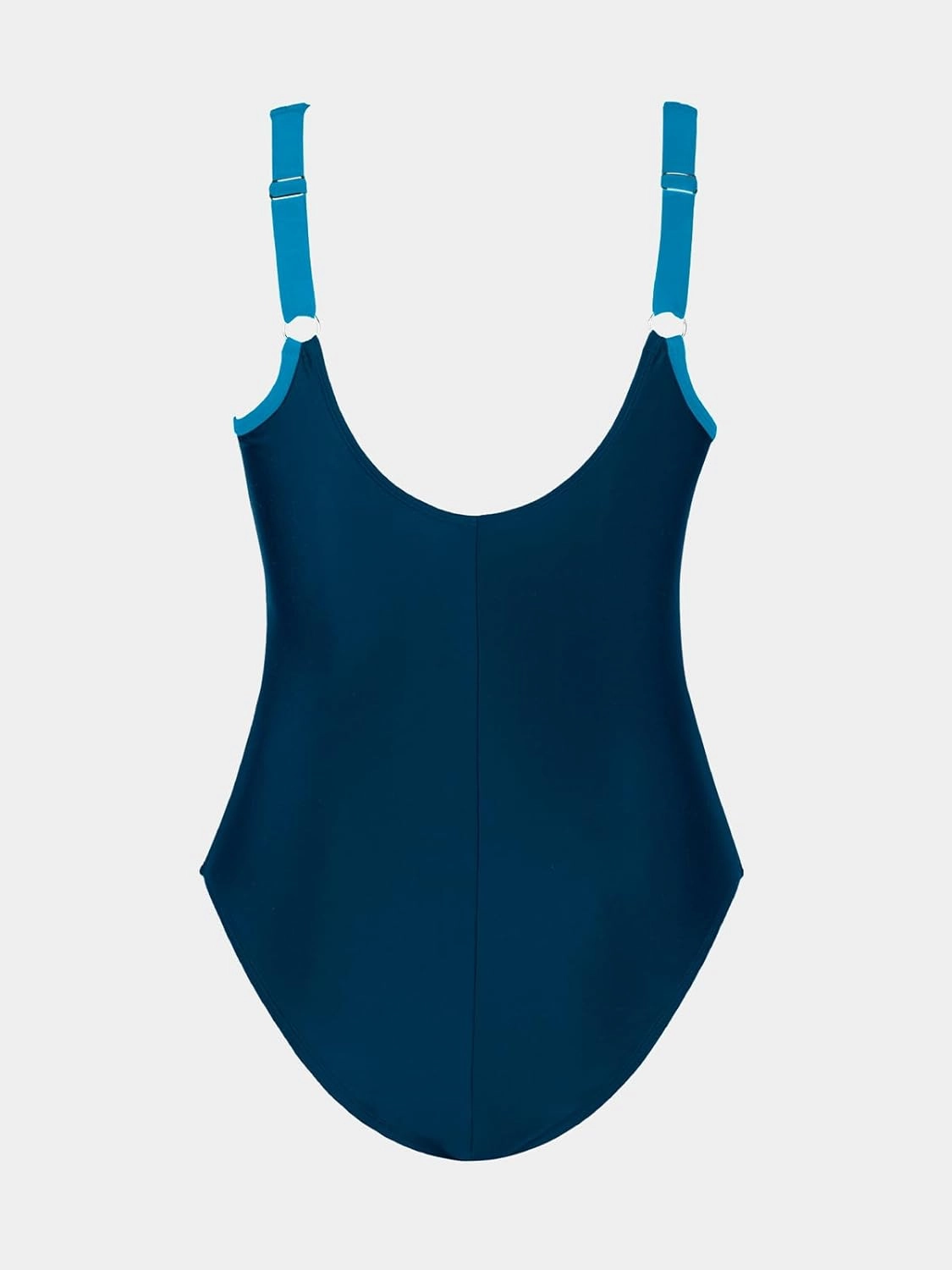 CUPSHE Women Plus Size One Piece Swimsuit V Neck Mesh Sheer Tummy Control Bathing Suit with Adjustable Wide Straps