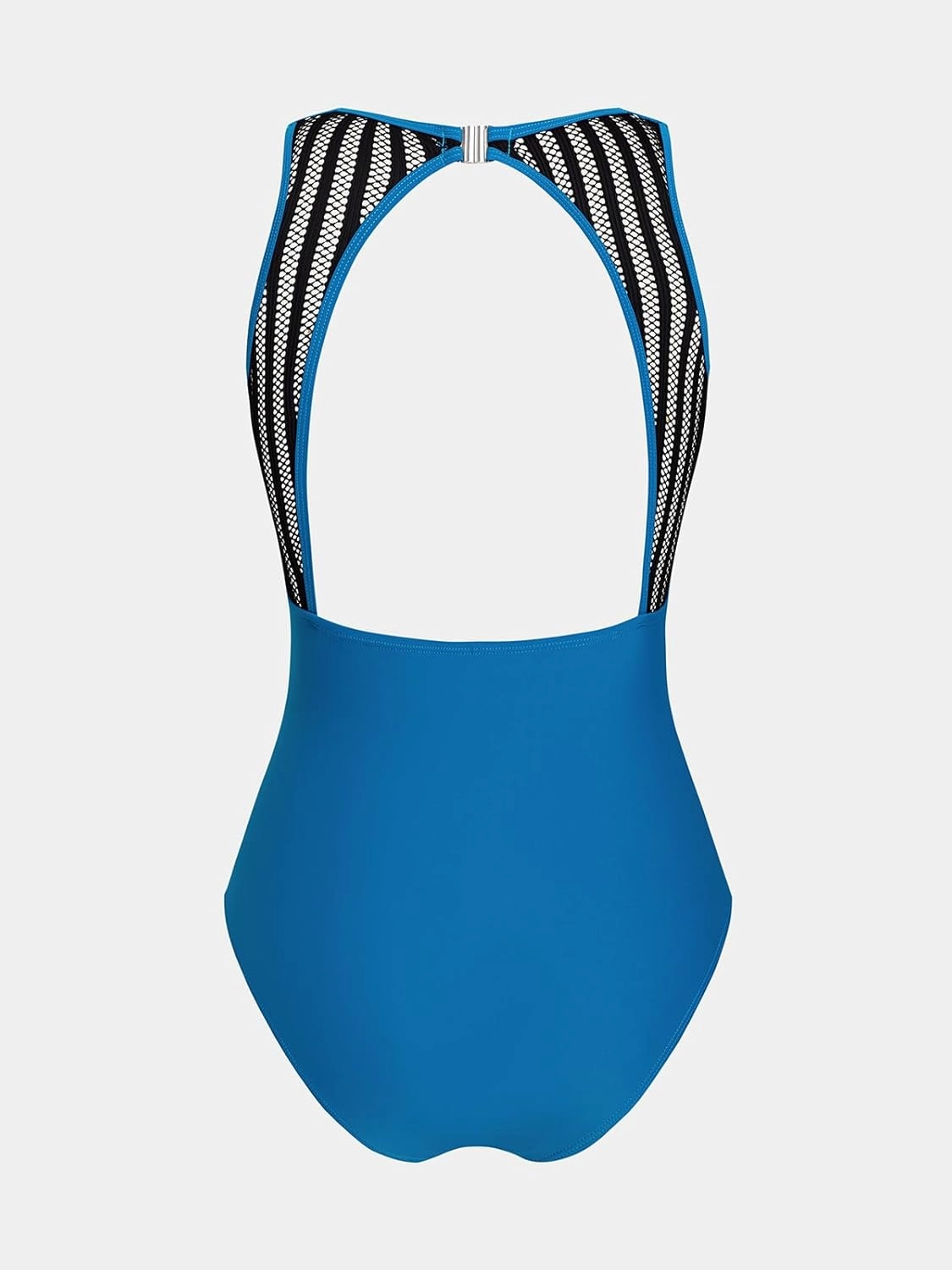 CUPSHE Women's One Piece Swimsuit Bathing Suit Tummy Control High Neck Cutout Back Hook Mesh Swimwear