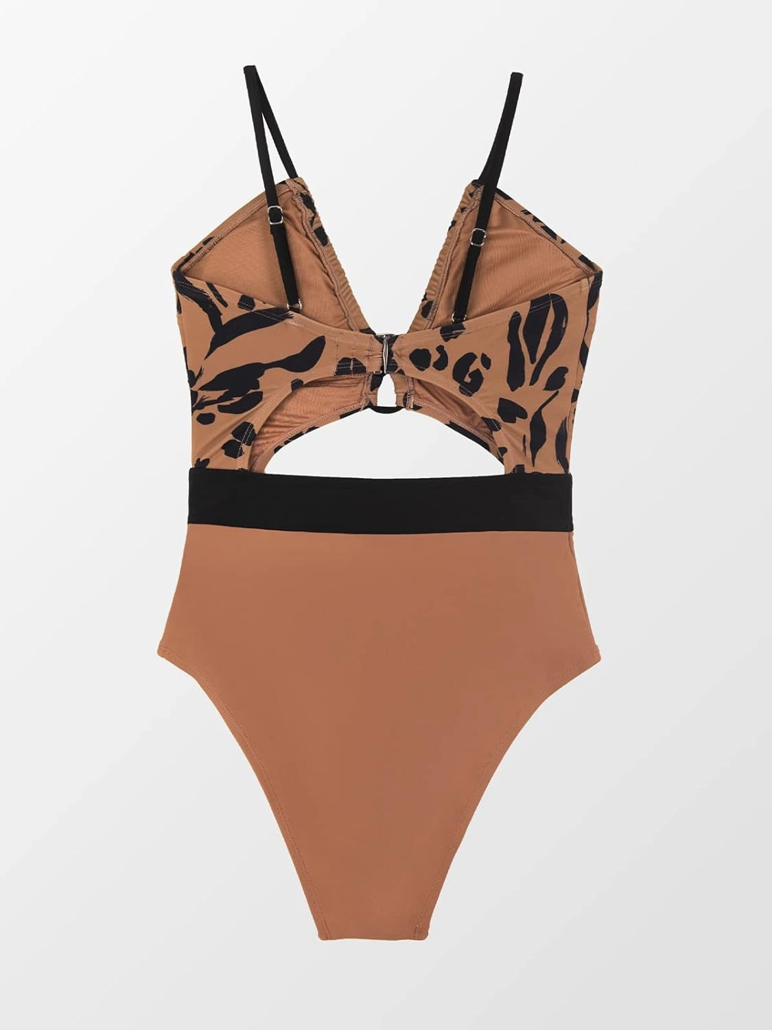 CUPSHE Women's One Piece Swimsuit Plunge Neckline Cutout Criss Cross Bathing Suit