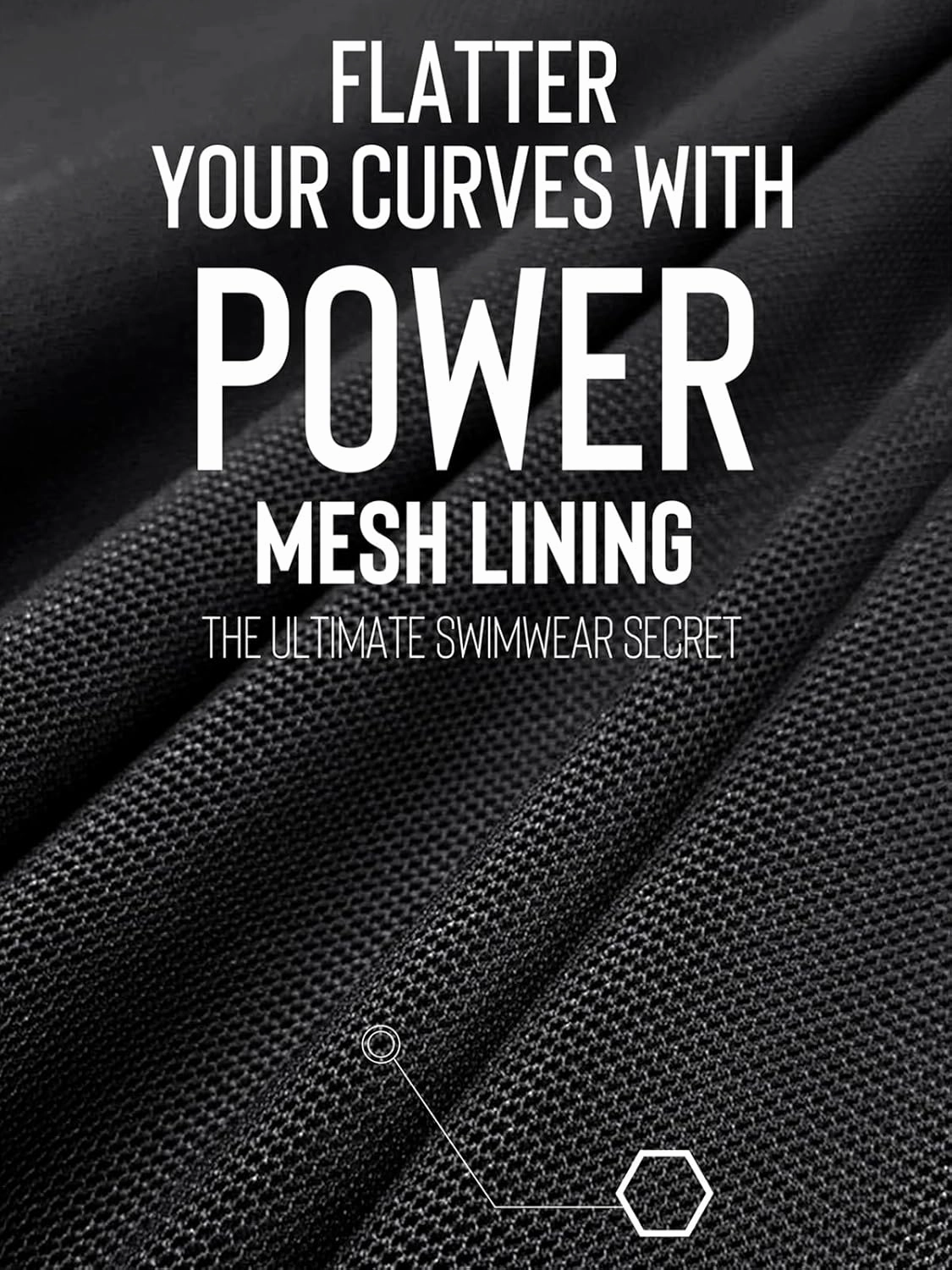 CUPSHE Women's One Piece Swimsuit Tummy Control Bathing Suit Deep V Neck Cut Out Mesh Adjustable Straps
