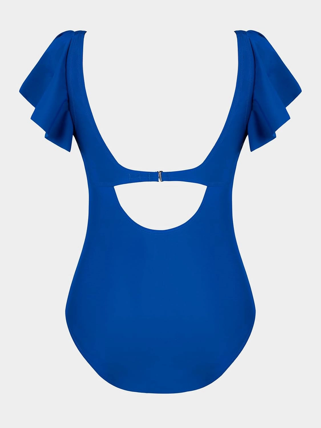CUPSHE Women's One Piece Swimsuit Tummy Control Bathing Suit V Neck Ruffled Wrap Ruched Cutout Back Hook (Available in Plus)