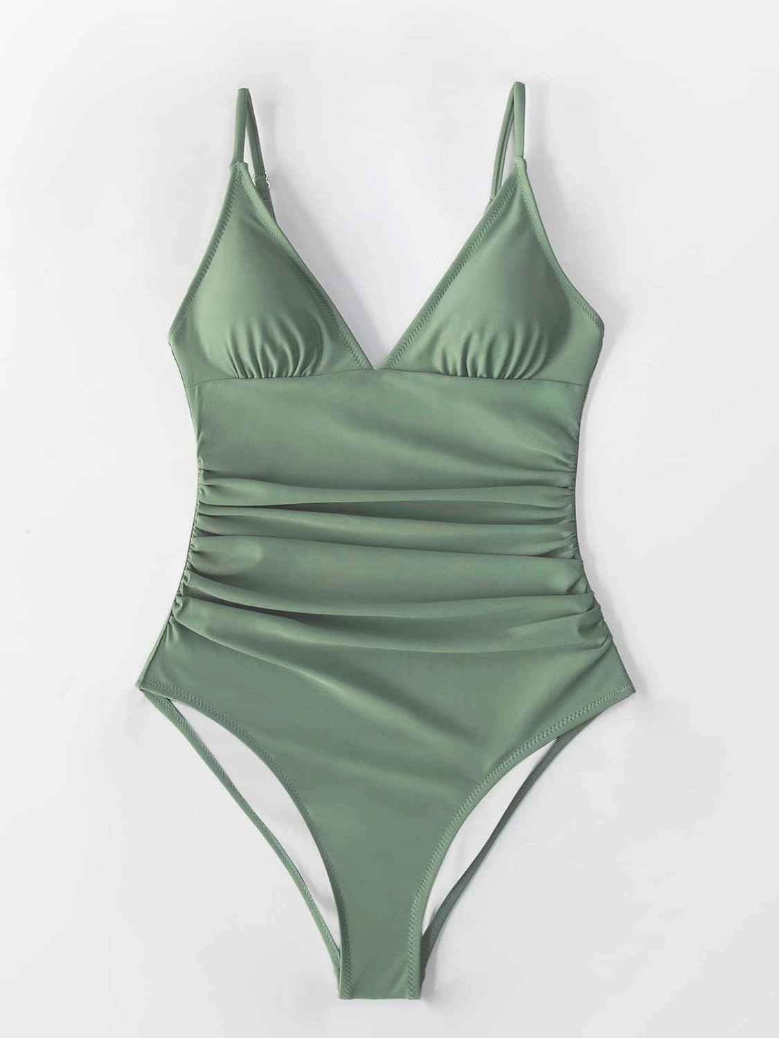 CUPSHE Women's One Piece Swimsuit Tummy Control V Neck Bathing Suits