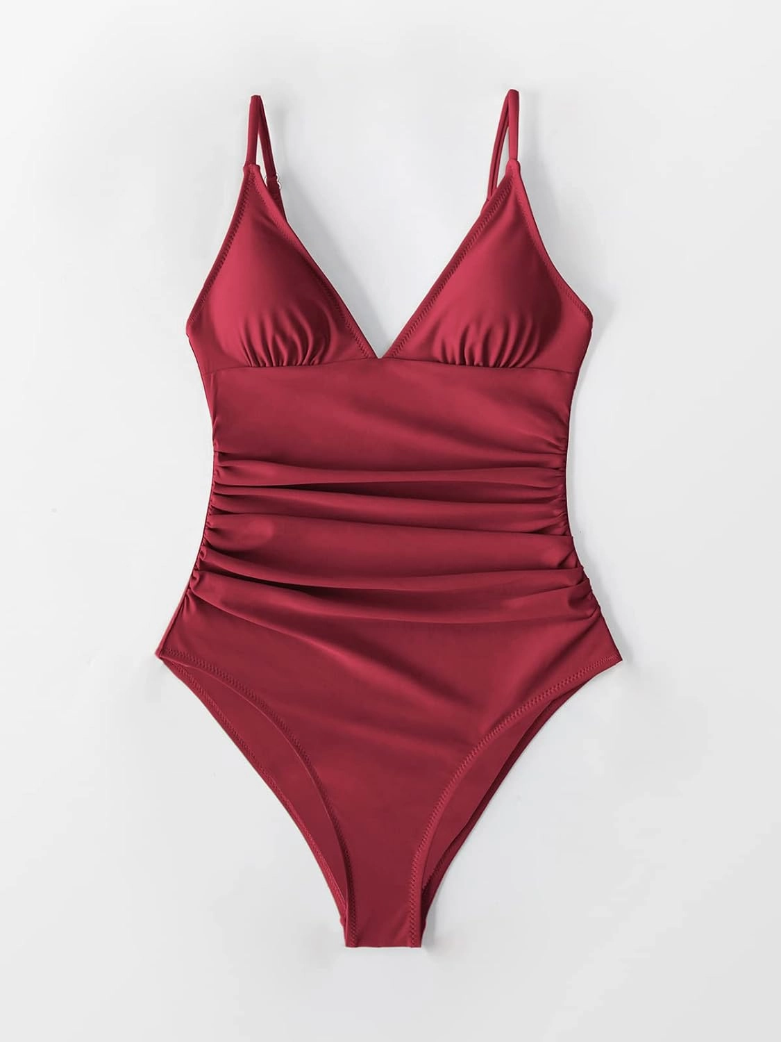 CUPSHE Women's One Piece Swimsuit Tummy Control V Neck Bathing Suits