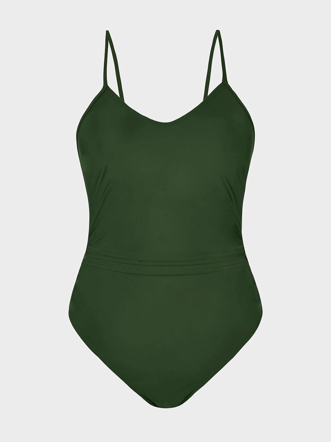 CUPSHE Women's One Piece Swimsuits Bathing Suits Cutout V Neck Tummy Control Adjustable Straps O Ring