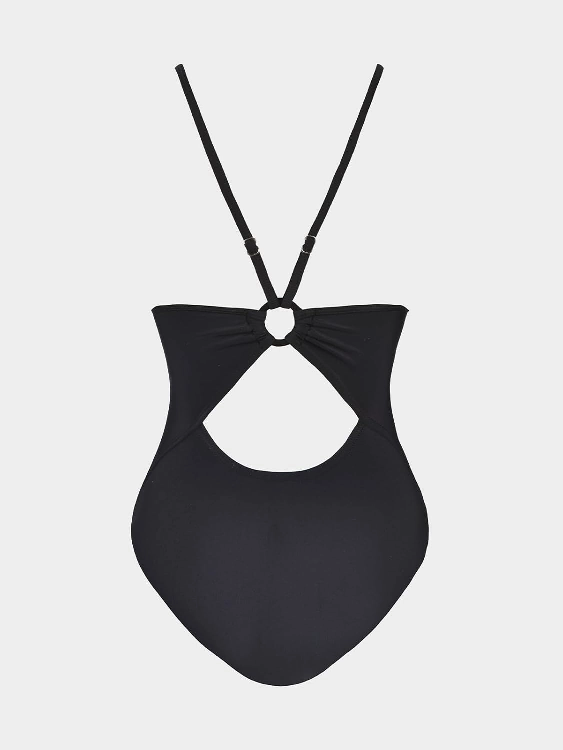 CUPSHE Women's One Piece Swimsuits Bathing Suits Cutout V Neck Tummy Control Adjustable Straps O Ring