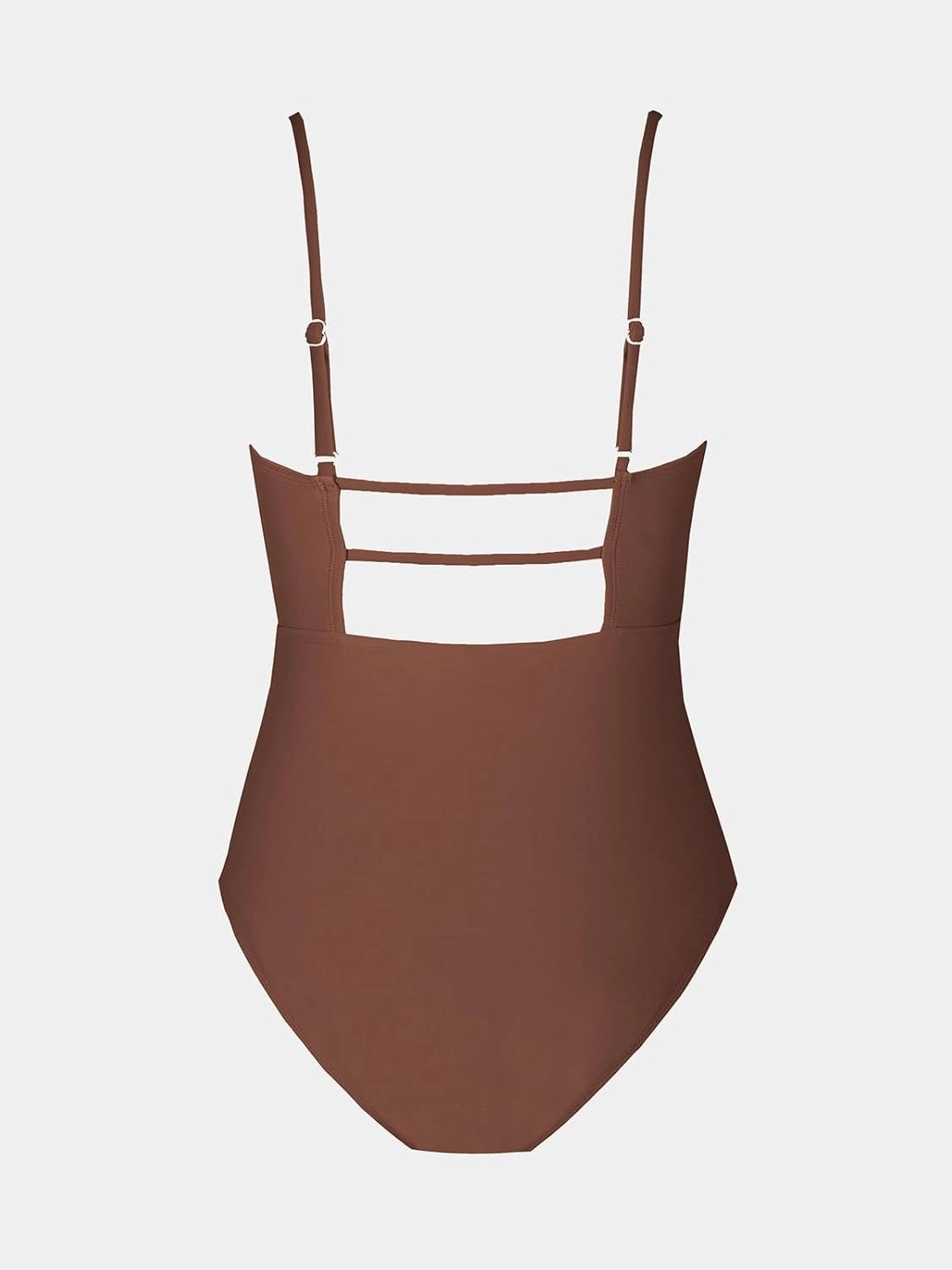 CUPSHE Women Swimsuit One Piece Bathing Suit Square Neck Cutout Back Tummy Control with Adjustable Spaghetti Straps