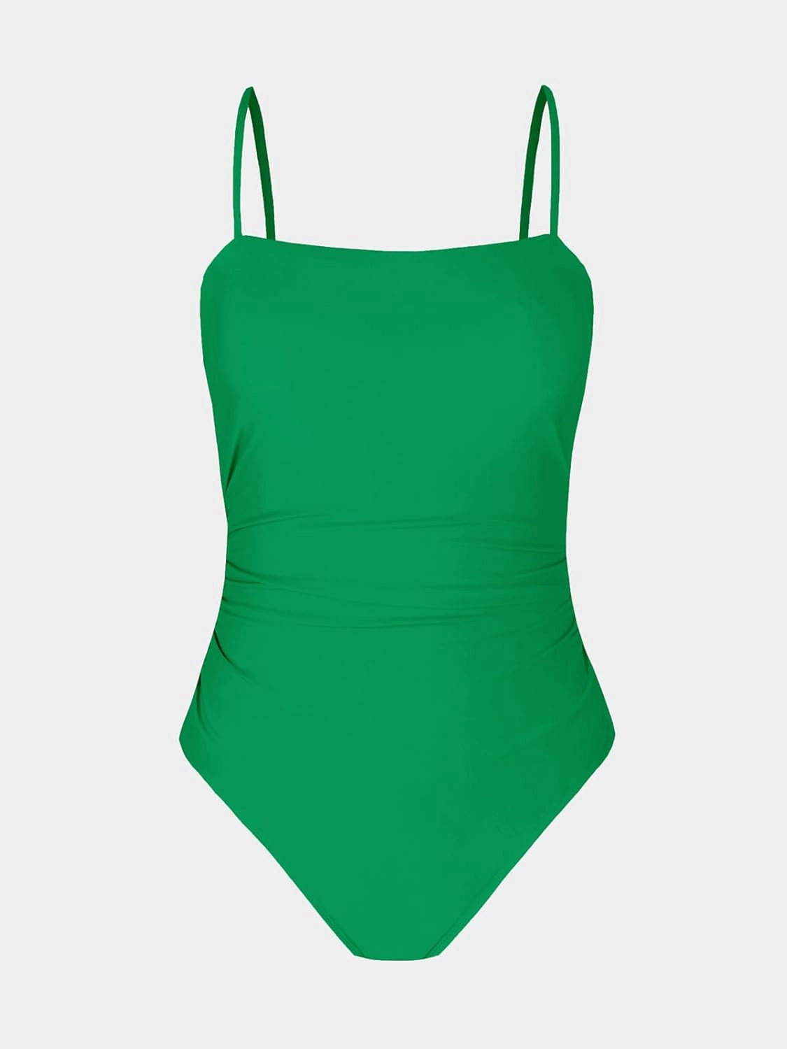 CUPSHE Women Swimsuit One Piece Bathing Suit Square Neck Cutout Back Tummy Control with Adjustable Spaghetti Straps