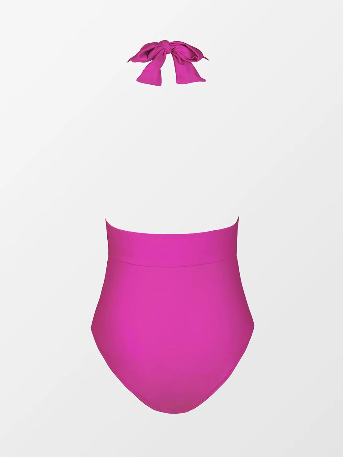 CUPSHE Women V Neck One Piece Swimsuit Halter Backless Ruched Tummy Control Bathing Suit