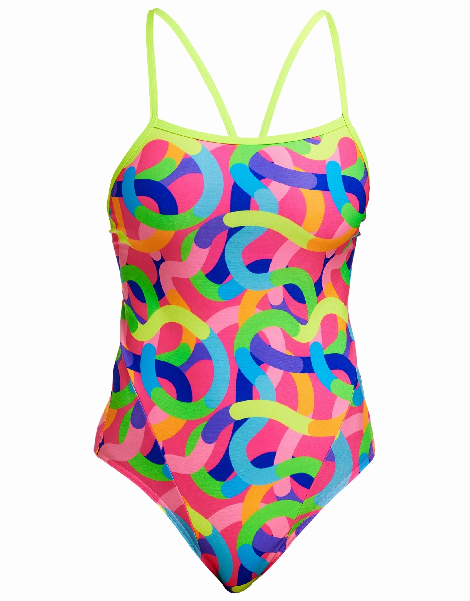 Curly Wurly Single Strap Swimsuit - Multi