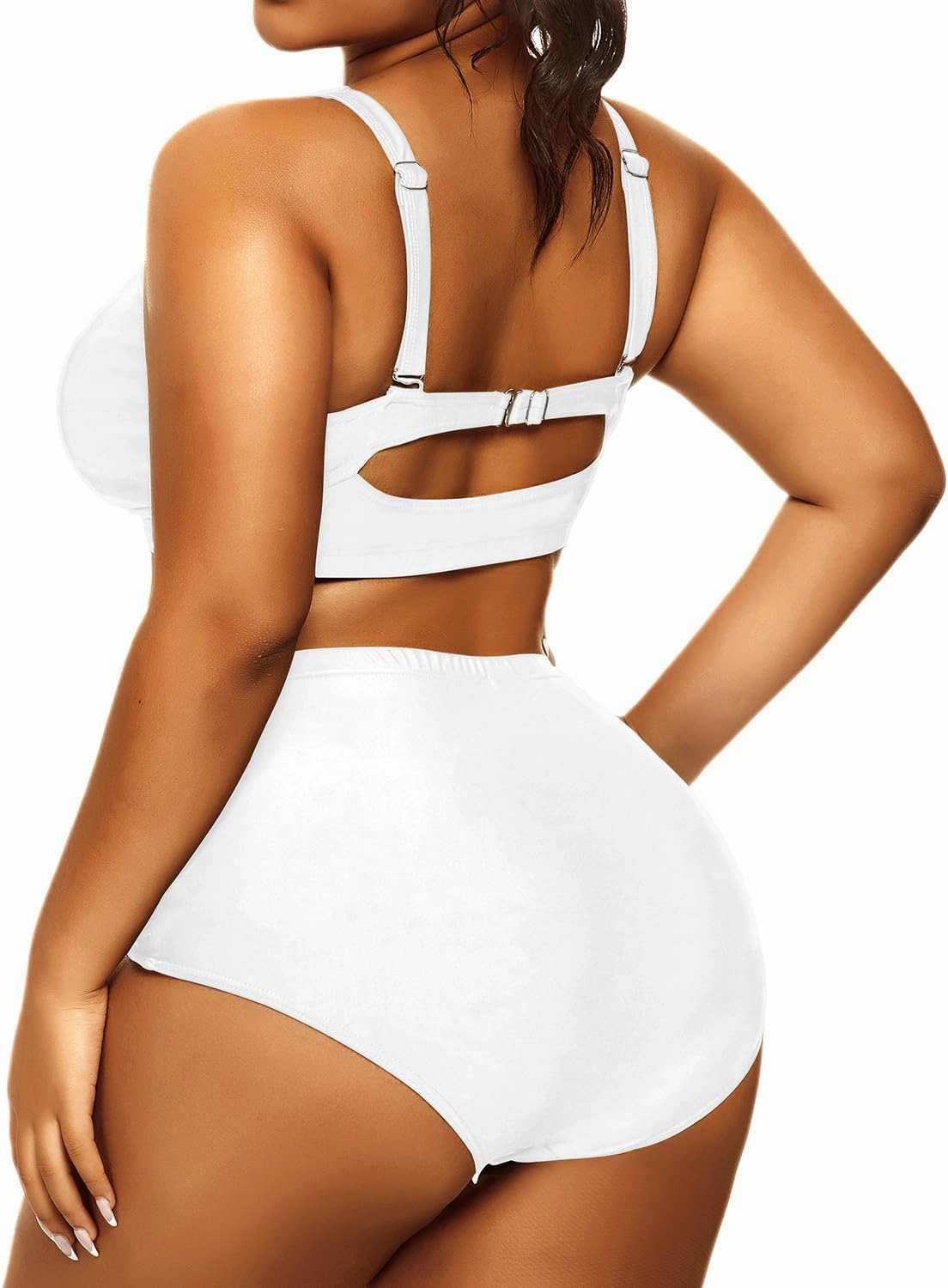 Daci Women's Plus Size Bikini Sets - High Waisted Two-Piece Swimsuits with Tummy Control