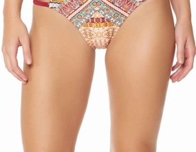 Day Tripper Ruffle Hipster Bikini Bottom In Pink