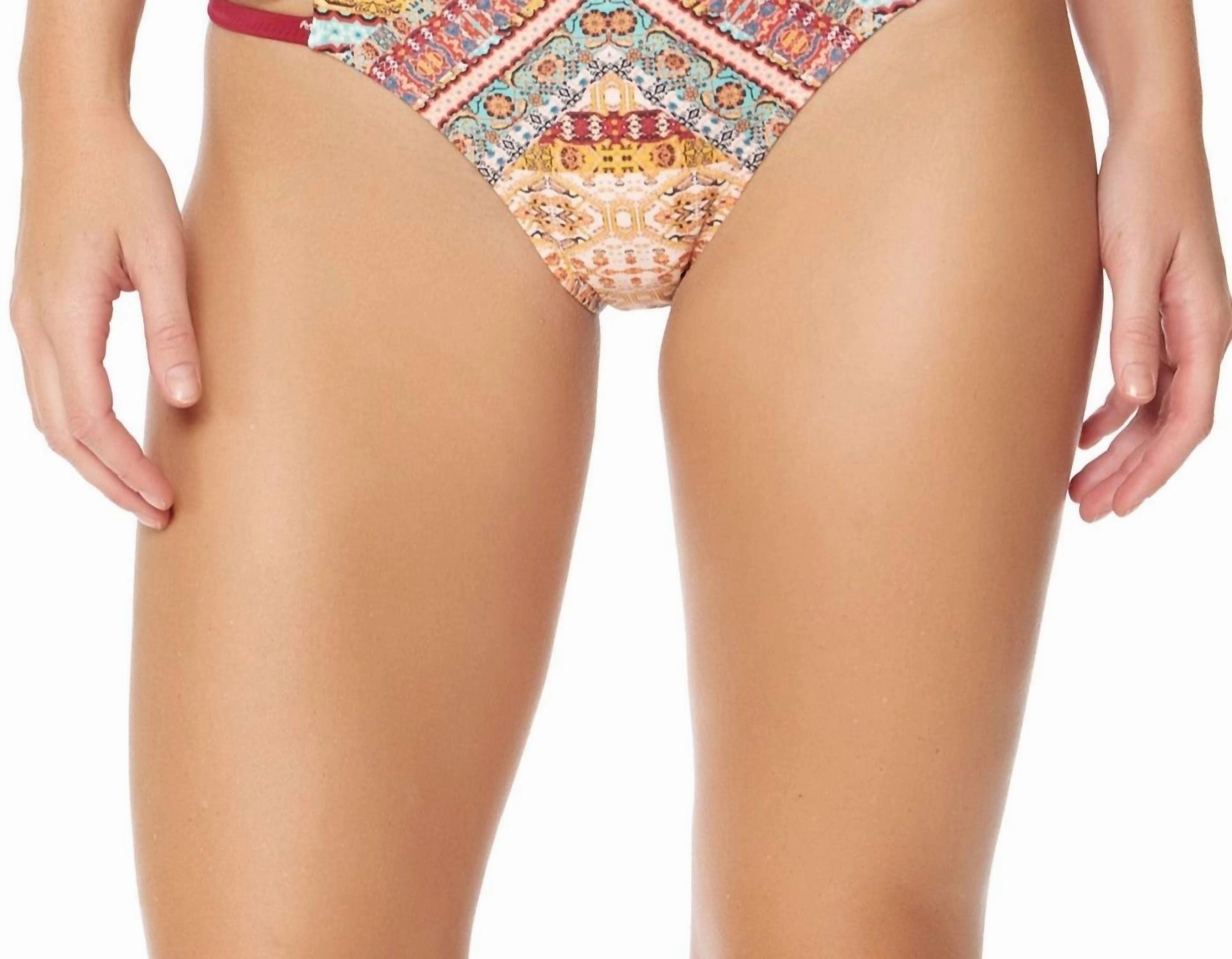 Day Tripper Ruffle Hipster Bikini Bottom In Pink