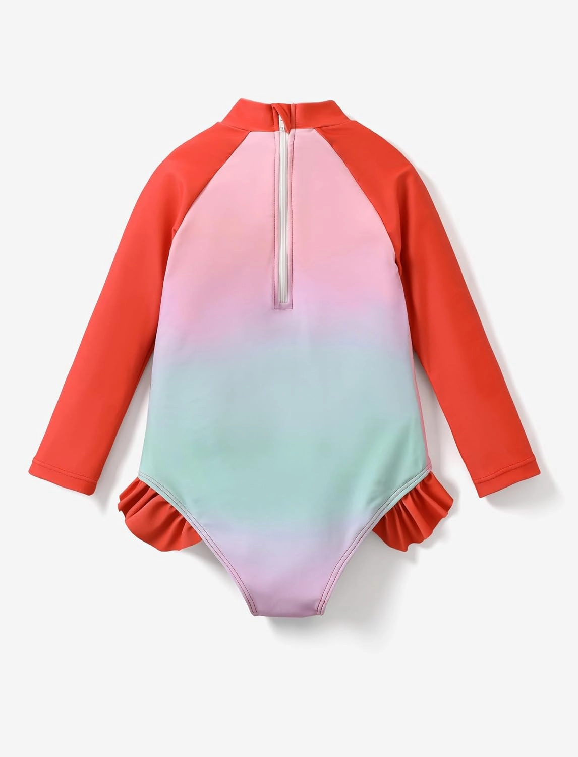 Disney Princess Frozen Elsa Minnie Stitch One Piece Swimsuit Rashguard Bathing Suit UPF 50 Toddler Girl Long Sleeve Swimwear