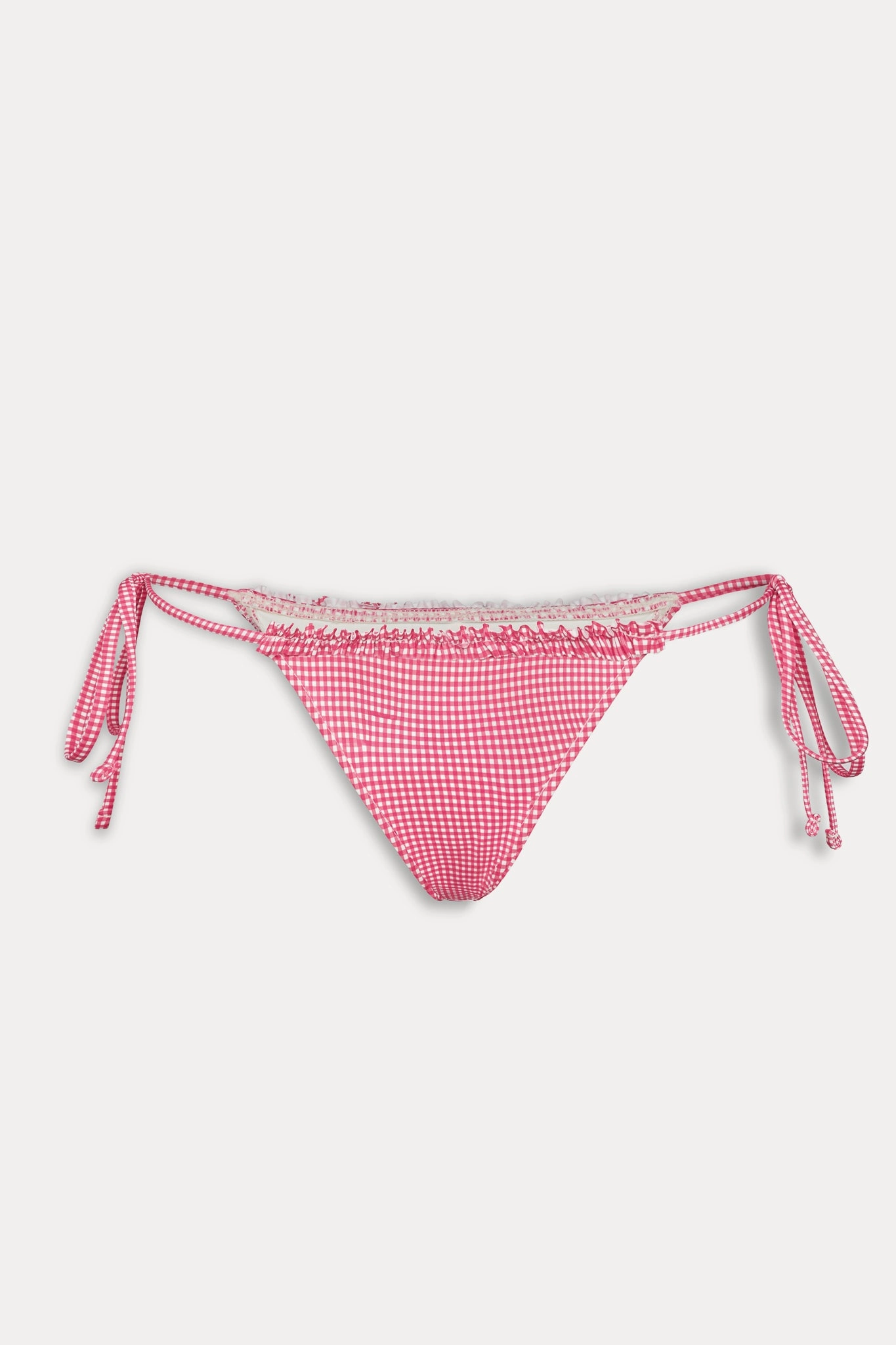 Divine Skimpy String Bikini Bottom - Ladybug Gingham