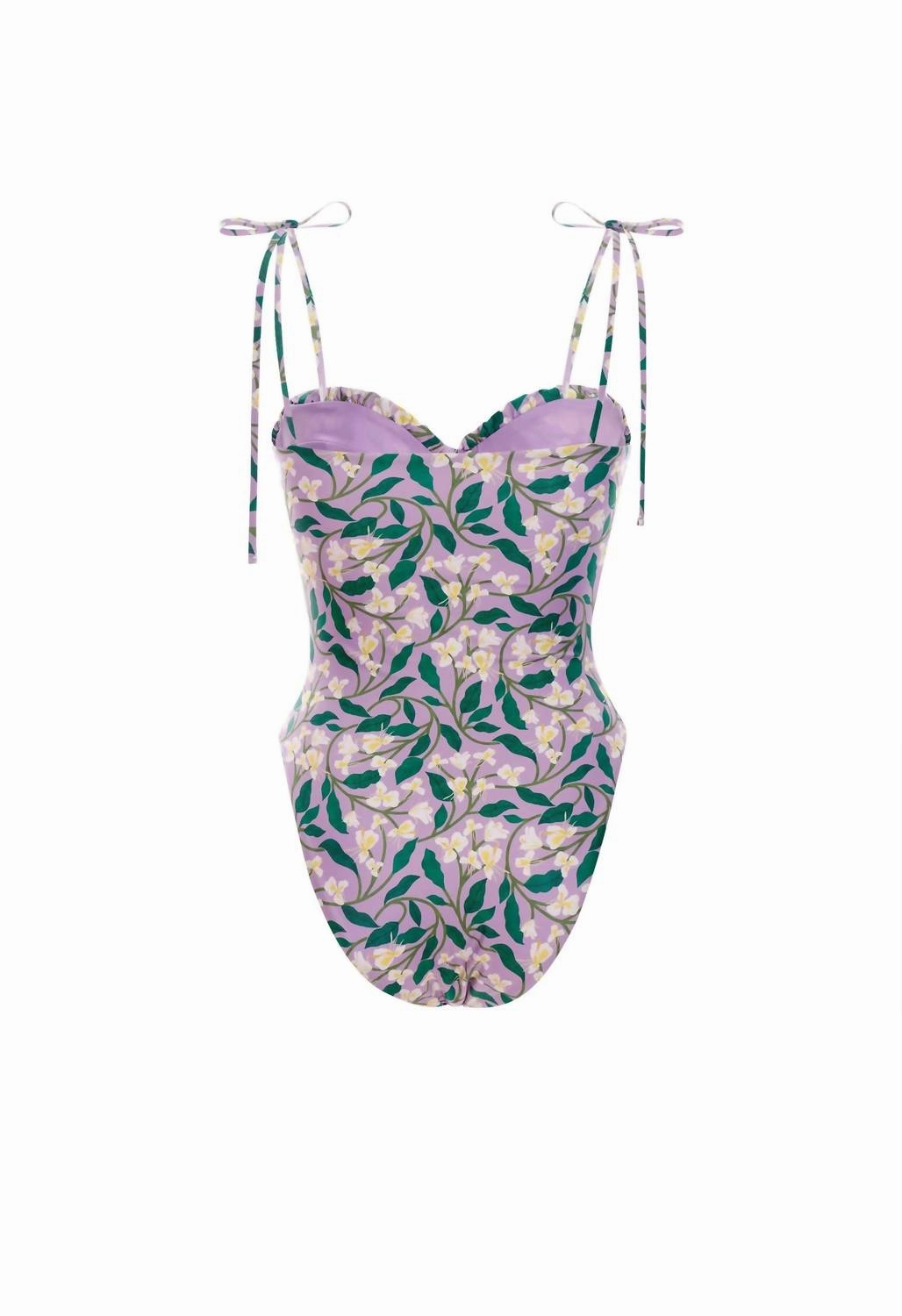 Ebanos Dos Gardenias One-Piece In Lilac
