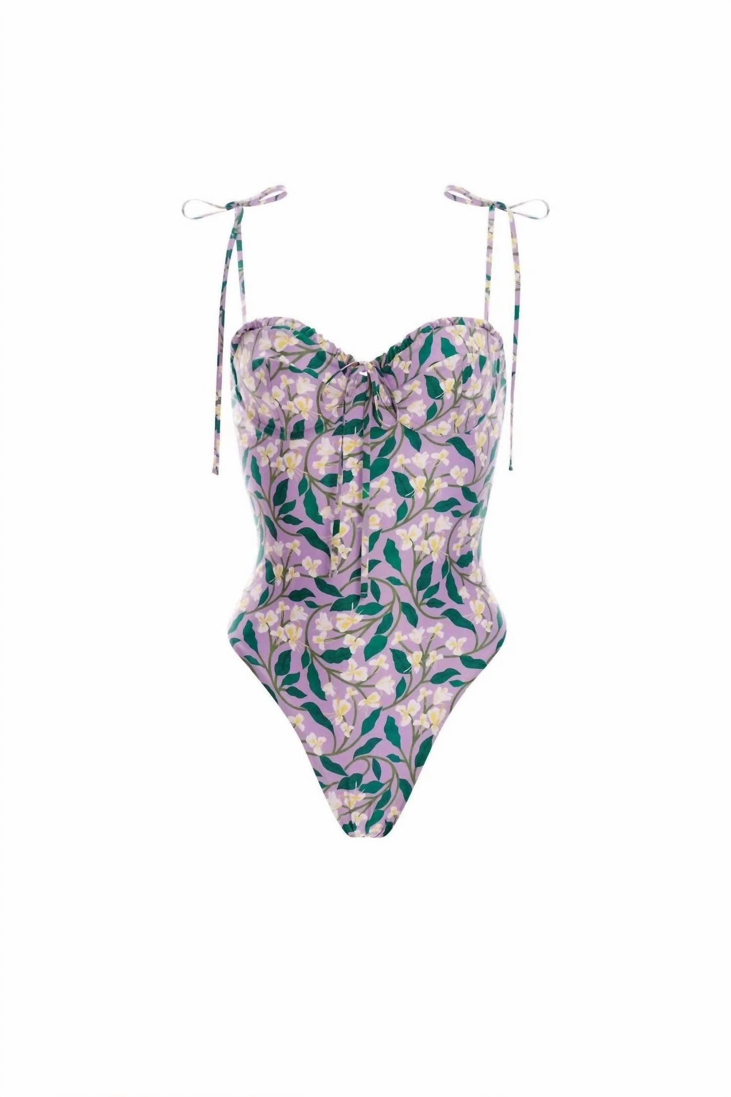 Ebanos Dos Gardenias One-Piece In Lilac