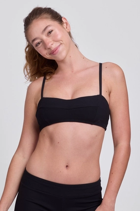 Ellen Bikini Top -  Black